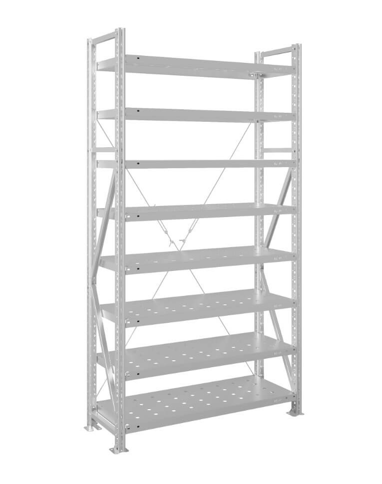 Стеллаж MS U 2500x1500x600 8 полок (150 кг, перф) купить в Челябинске