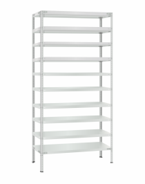 Стеллаж металлический Титан МС-500 2300х1000х400 10 полок Стеллаж металлический Титан МС-500 2300х1000х400 10 полок