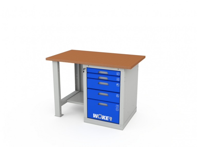 Верстак однотумбовый WOKER PRO 1005.1200 купить в Челябинске