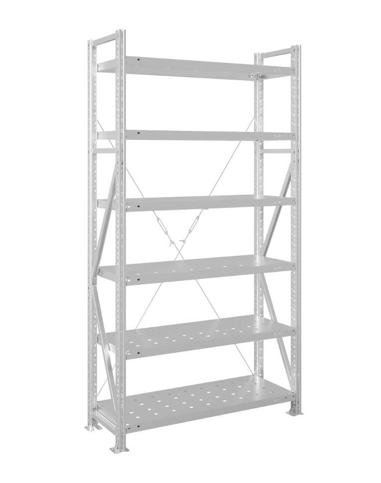 Стеллаж MS U 2000x1500x600 6 полок (250 кг, перф) купить в Челябинске