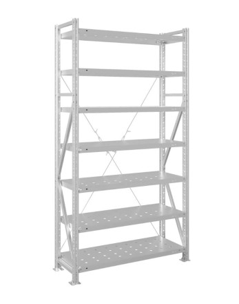 Стеллаж MS U 2500x1200x300 7 полок (180 кг, перф) купить в Челябинске