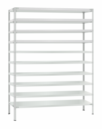 Стеллаж металлический Титан МС-500 2400х1500х300 10 полок Стеллаж металлический Титан МС-500 2400х1500х300 10 полок