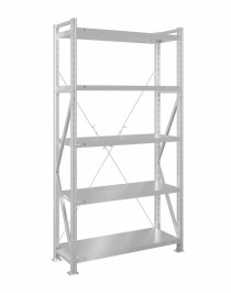 Стеллаж MS U 2500x700x800 5 полок (200 кг, металл)
