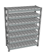 Стеллаж грузовой СГР 2000x900x400 7 полок (металл) Стеллаж грузовой СГР 2000x900x400 7 полок (металл)