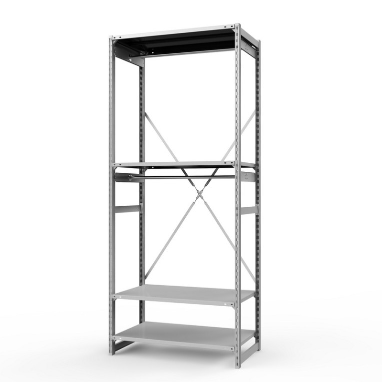 Стеллаж металлический ТСУ Универсал, 2500х1060х600 мм.Штанги: 2шт. Полки: металл 4 шт. купить в Челябинске