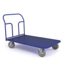 Тележка платформенная ТП 7 (г/п 550 кг, 1400x800 мм, колеса серая резина 200 мм) Тележка платформенная ТП 7 (г/п 550 кг, 1400x800 мм, колеса серая резина 200 мм)