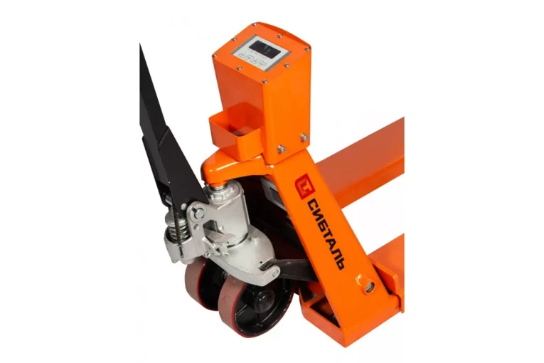 Гидравлическая тележка (рокла) ACR-ES c весами, 2,5 т, Вилы: 1150 Х 550, СибТаль, полиуретановые колеса купить в Челябинске